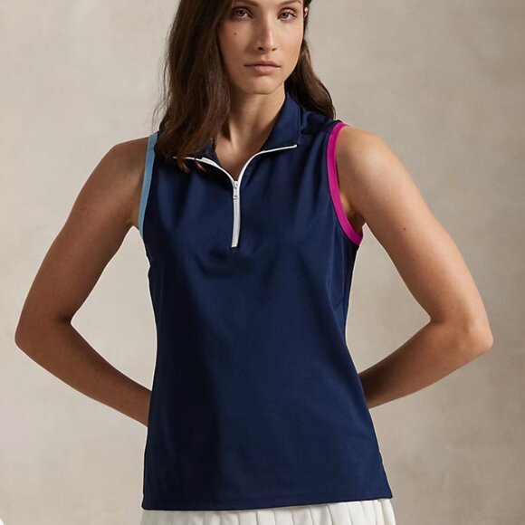 Ralph Lauren Sleeveless Quarter-Zip (perfect for golf, tennis) - Size MED - Picture 1 of 4